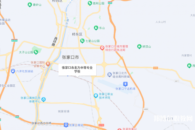 張家口市北方中等專業(yè)學(xué)校地址，乘車路線