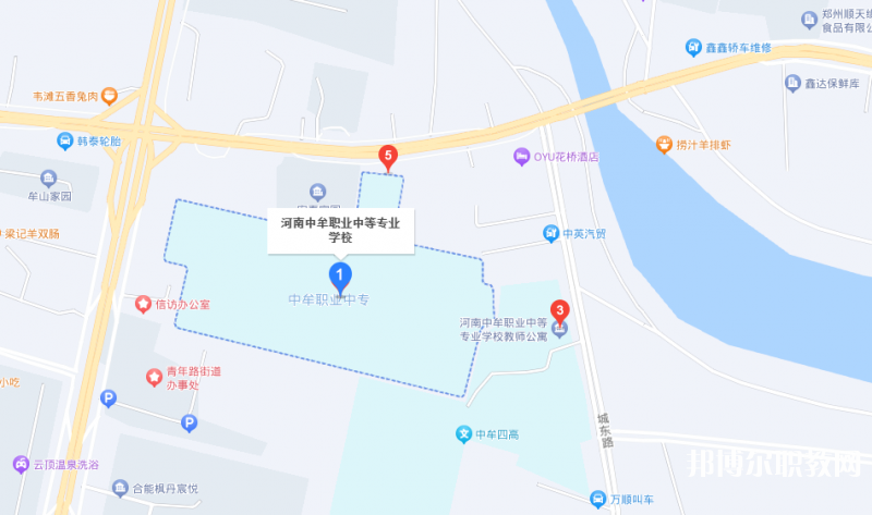 中牟縣職業(yè)中等專業(yè)學(xué)校地址，乘車路線