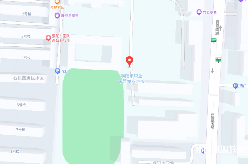 濮陽油田職業(yè)中等專業(yè)學校地址，乘車路線