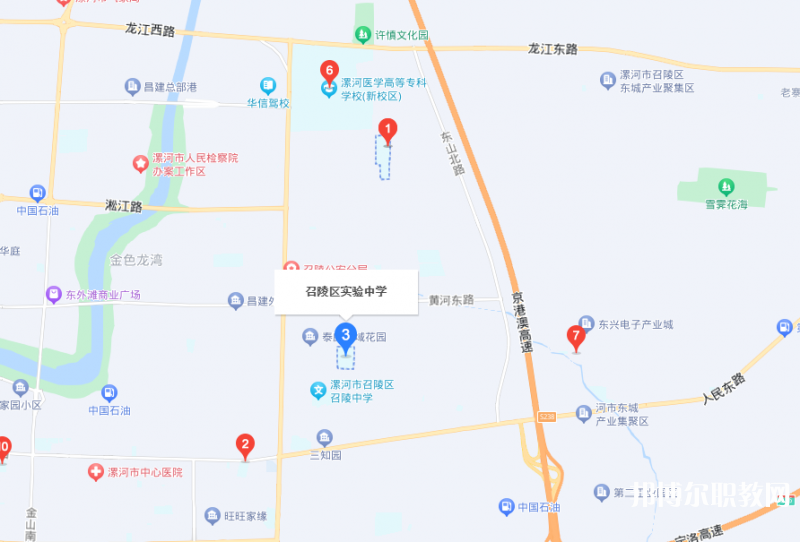 漯河市召陵區(qū)中等專業(yè)學(xué)校地址，乘車路線