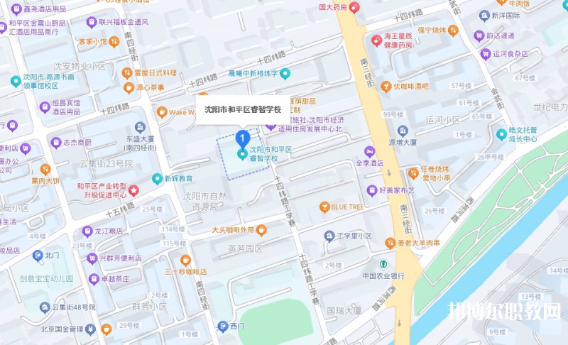 沈陽市和平區(qū)睿智學(xué)校地址，乘車路線